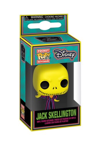 Funko POP! Keychain: Nightmare Before Christmas- Black Light Jack Vinyl Figure