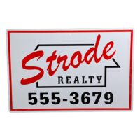 Halloween Strode Realty Metal Sign Decoration