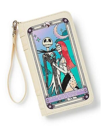 Ivory Jack Skellington and Sally Zip Wallet - The Nightmare Before Christmas