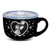 Jack Skellington and Sally Soup Mug with Lid 24 oz. - The Nightmare Before Christmas