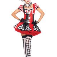 Naughty Harlequin Clown Women's Costume