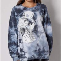 Tie Dye Jack Skellington and Sally Sweatshirt - The Nightmare Before Christmas