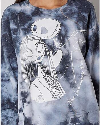 Tie Dye Jack Skellington and Sally Sweatshirt - The Nightmare Before Christmas