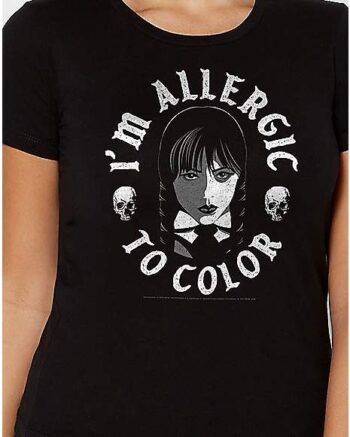 Allergic to Color T Shirt - Wednesday