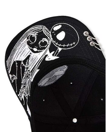 Black Jack Skellington Snapback Hat - The Nightmare Before Christmas