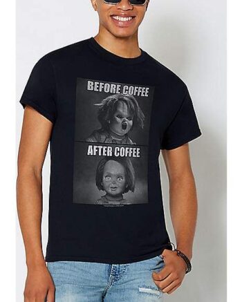 Chucky Before and After Coffee T Shirt