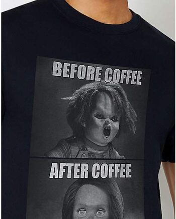 Chucky Before and After Coffee T Shirt