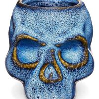 Glazed Skull Molded Shot Glass - 3 oz.