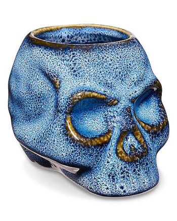 Glazed Skull Molded Shot Glass - 3 oz.