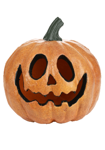 Light Up Happy Pumpkin with Red Lights Decoration