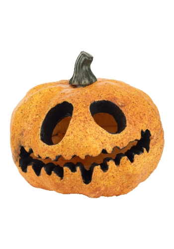 Light Up Spooky Pumpkin with Red Lights Decoration