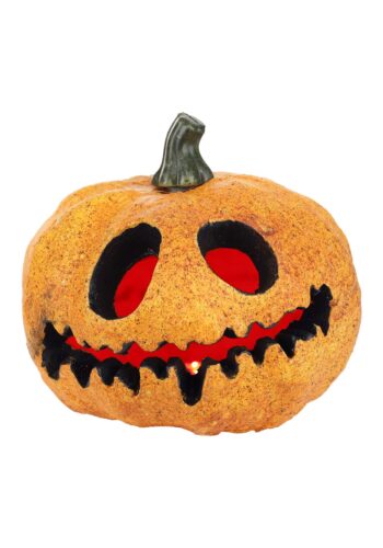 Light Up Spooky Pumpkin with Red Lights Decoration