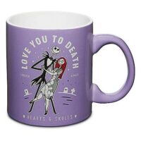 Love You To Death Jack Skellington and Sally Coffee Mug 20 oz. - The Nightmare Before Christmas