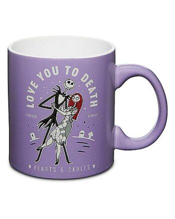 Love You To Death Jack Skellington and Sally Coffee Mug 20 oz. - The Nightmare Before Christmas