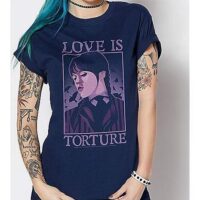 Love is Torture T Shirt - Wednesday