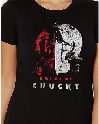 Split Bride of Chucky T Shirt