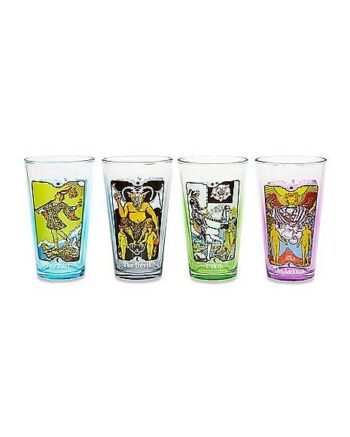 Tarot Card Pint Glasses 4 Pack - 16 oz.