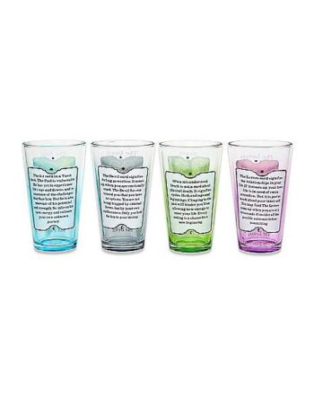 Tarot Card Pint Glasses 4 Pack - 16 oz.