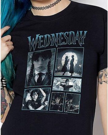 Wednesday Iconic Scenes T Shirt