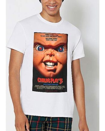 White Child's Play 3 Chucky T Shirt