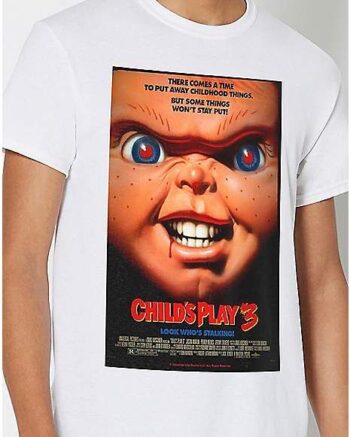 White Child's Play 3 Chucky T Shirt