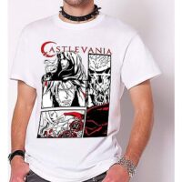 White Comic T Shirt - Castlevania