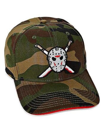 Camo Jason Voorhees Snapback Hat - Friday the 13th