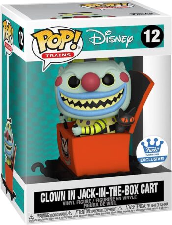 Funko Pop! Clown in Jack in The Box Cart The Nightmare Before Christmas Exclusive w/Soft Protector