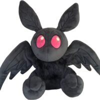 Cute Mothman Plush Toy 12in Bat Plushie with Red Eyes, Goth Moth Stuffed Animals Horror Game Mothman Plush Doll Birthday for Fans Kids