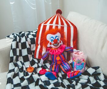 Killer Klowns from Outer Space Rudy 14-Inch Collector Plush Toy, Large Soft Stuffed Animal | 80s Horror Movie Collectibles