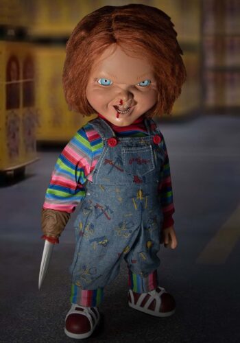 Mega Scale Child's Play 2 Talking Menacing Chucky Doll