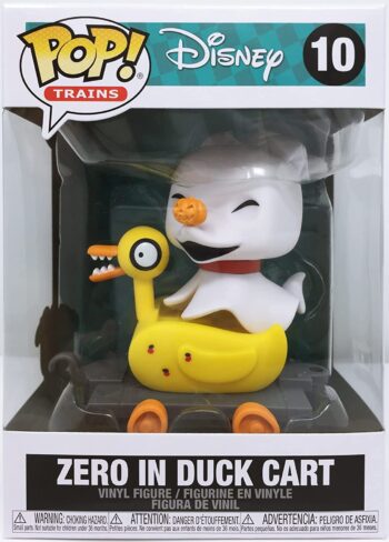 Funko Pop! Train: Nightmare Before Christmas - Zero in Duck Cart, 3.75 inches