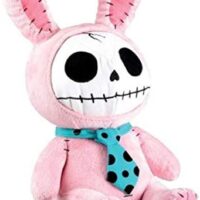 SUMMIT COLLECTION Furrybones Pink Bunny Bun Bun Wearing Polka Dotted Blue Tie Plush Doll