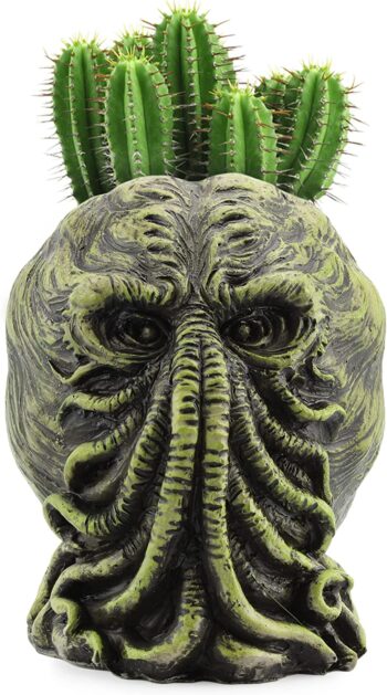 Toy Vault Cthulhu Planter Pot (5-Inch); Mini Monster Resin Planter Inspired by H.P. Lovecraft