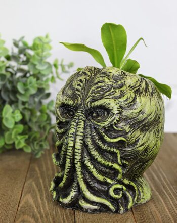 Toy Vault Cthulhu Planter Pot (5-Inch); Mini Monster Resin Planter Inspired by H.P. Lovecraft