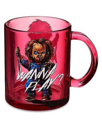 Chucky Wanna Play Glass Coffee Mug - 17.5 oz.