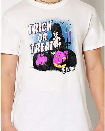 Elvira Trick or Treat T Shirt