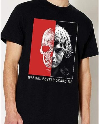 Half Tate Half Skull T Shirt - American Horror Story