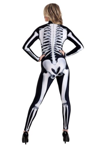 Skeleton Jumpsuit Costume for Women