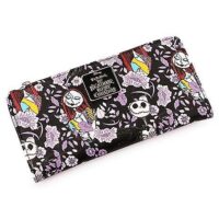 Floral The Nightmare Before Christmas Zipper Wallet