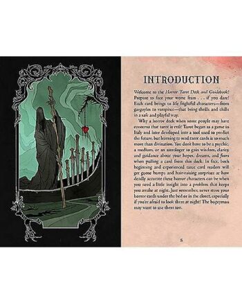 Horror Tarot Deck and Guidebook