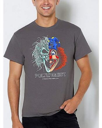 It Knows Split Clown T Shirt - Poltergeist