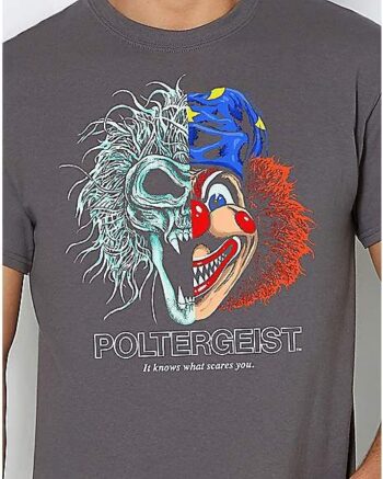 It Knows Split Clown T Shirt - Poltergeist