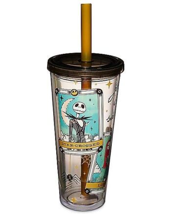 Jack and Sally Tarot Card Cup with Straw 24 oz. - The Nightmare Before Christmas