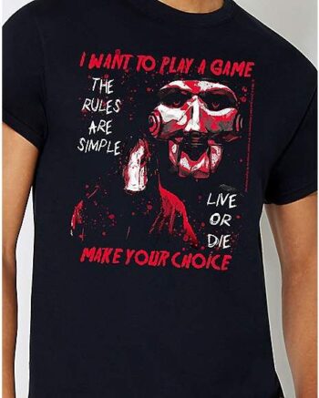 Live or Die T Shirt - Saw