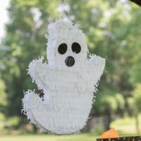 Spooky White Ghost Piñata Halloween Decoration