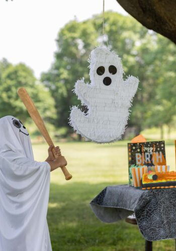 Spooky White Ghost Piñata Halloween Decoration