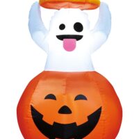 5FT Ghost in Pumpkin Inflatable Decoration