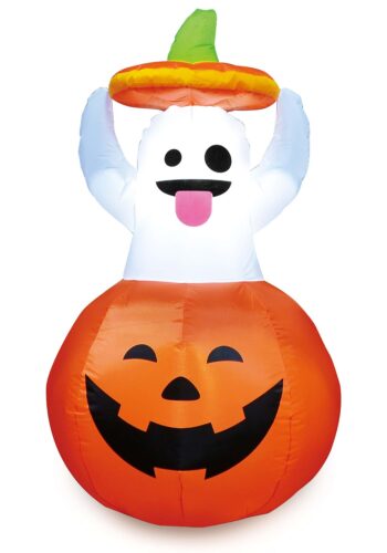 5FT Ghost in Pumpkin Inflatable Decoration