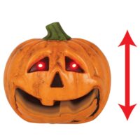 7" Talking Light Up Jack O Lantern w/ Moving Jaw Decoration